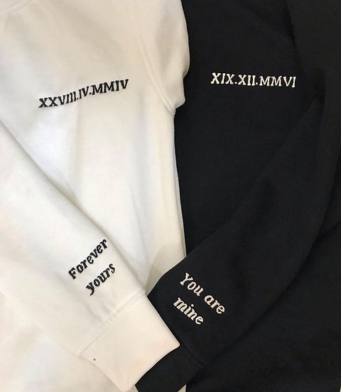 Couple Embroidery Hoodies(pair of 2) ✨