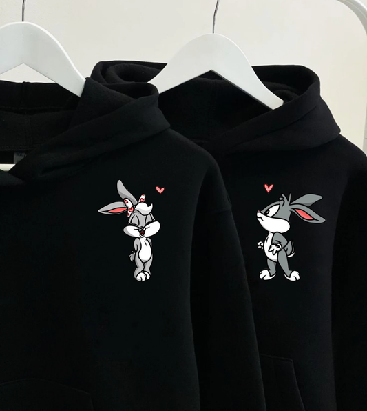 2-Pack Bugs Bunny & Lola Couple Hoodie