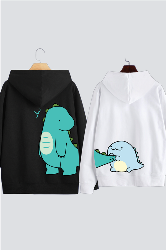 2 Pack Of DINO DUO COUPLE Hoodies